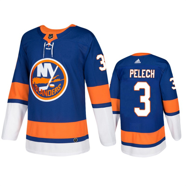Men's New York Islanders #3 Adam Pelech Royal Stitched Jersey